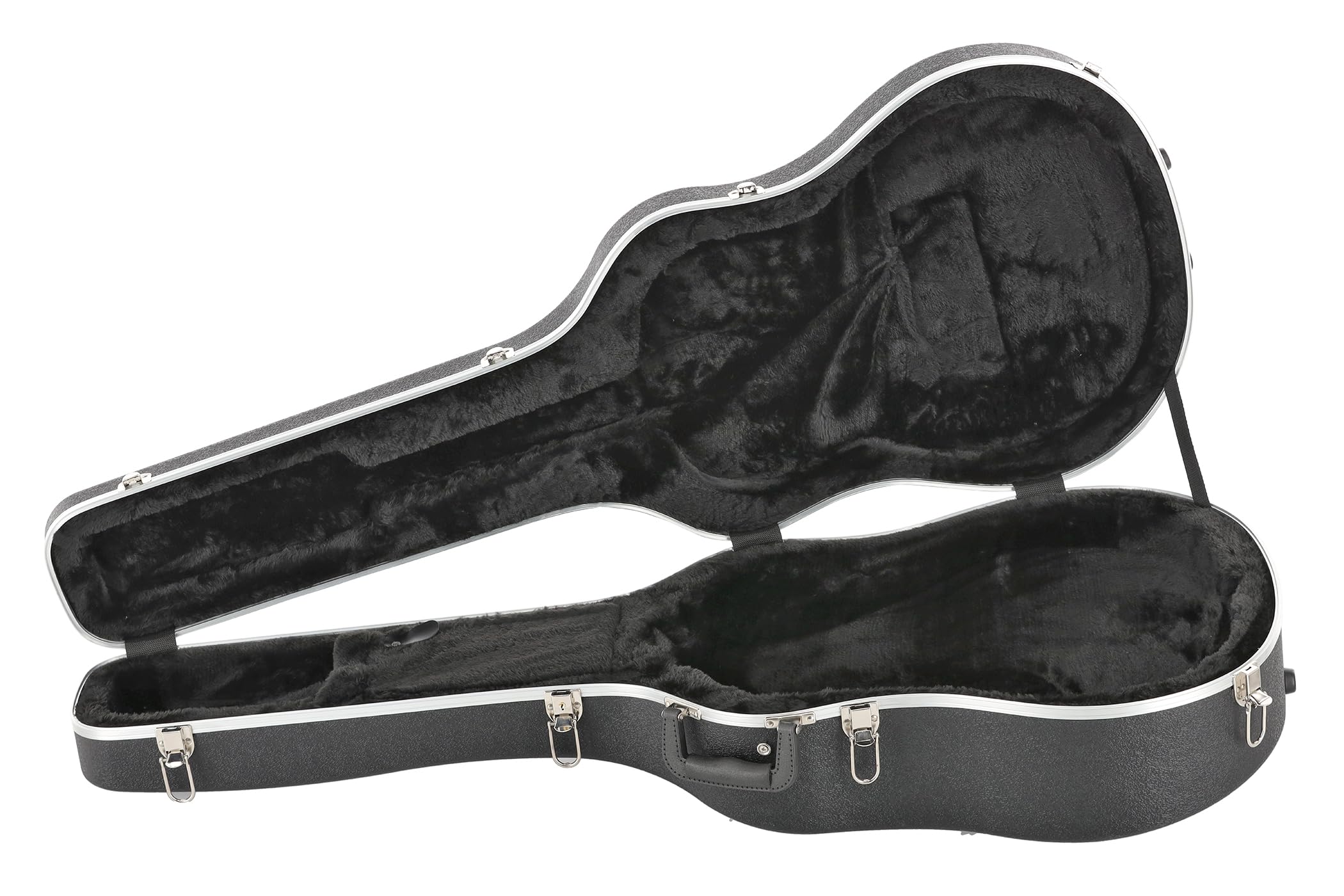 GEWA Ovation Gitarrenkoffer ABS Case - Original Formkoffer, passend für Deep Bowl/Mid-Depth - ABS-Schale - Alu-Profil - Schock-Absorber - Plüschfütterung - Zubehörfach, 8158-G