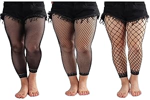 Women's Plus Size Fishnet Stockings: Amplify Your Curves with A Touch of Edgy Grace