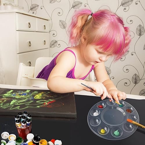 Miniatura 5 de WNATN Paleta de bandejas de pintura, 60 bandejas de pintura para niños, paleta de pintura de plástico o alumnos para pintar, manualidades, fiesta de