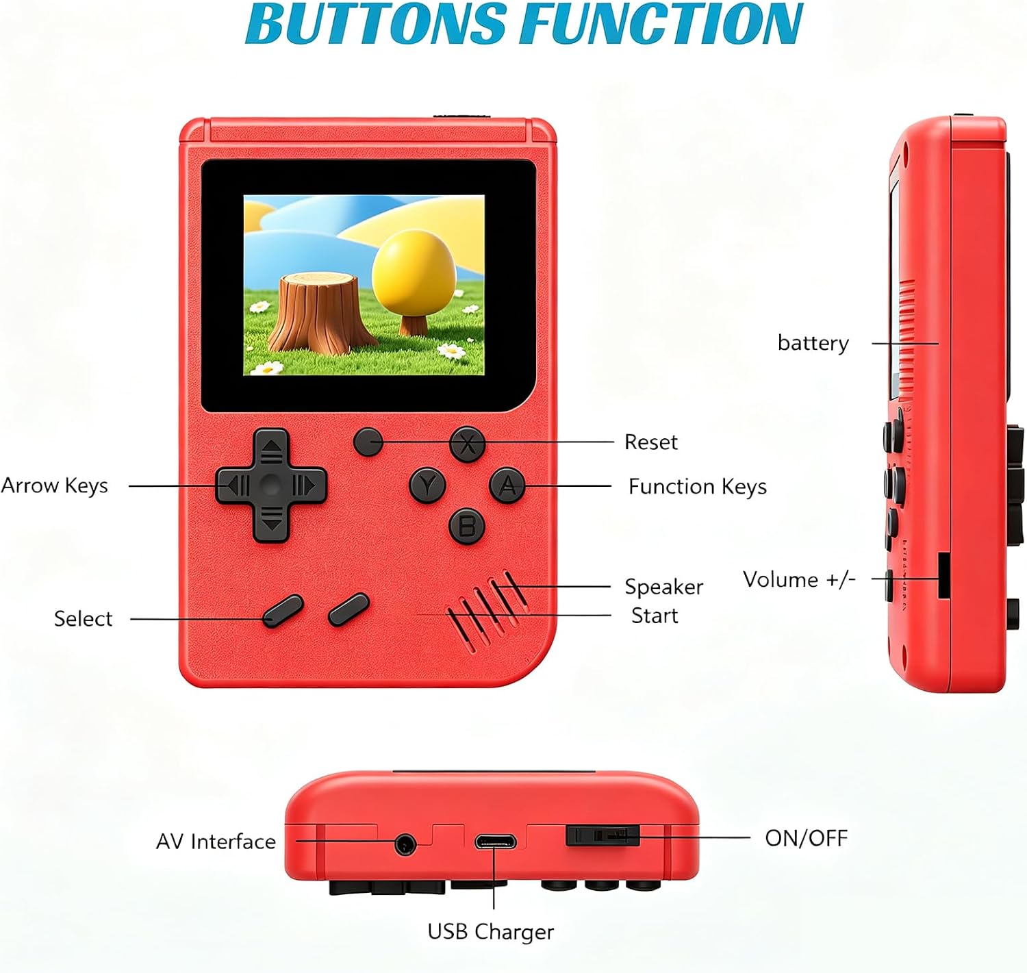 Handheld Games Kids Portable Retro Games