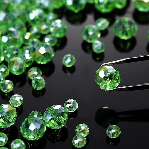 Miniatura 4 de WILLBOND 600 cuentas de cristal para hacer joyas, atrapasoles a granel, piedras preciosas sueltas para el día de San Valentín, vacaciones