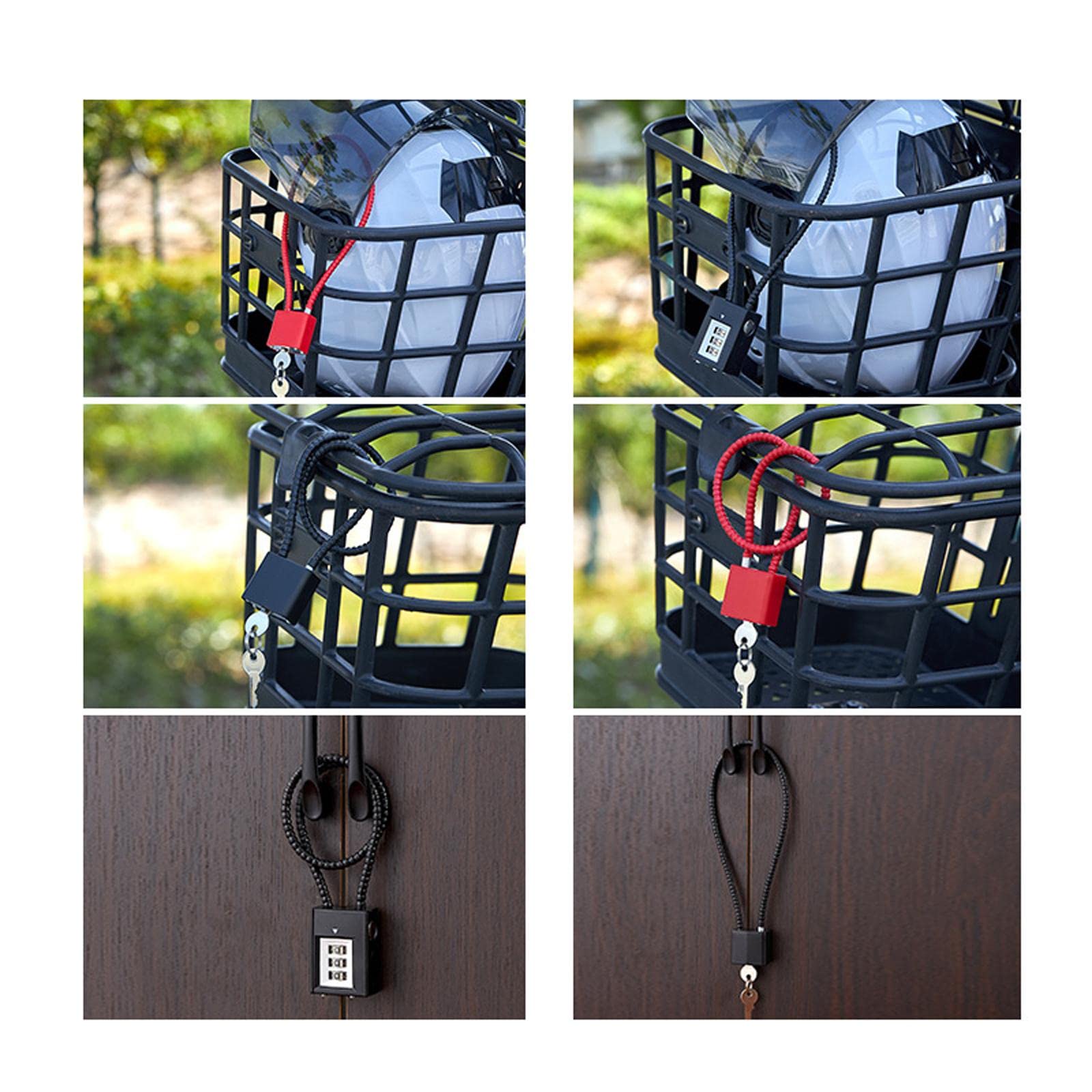 Juego de 10 cerraduras de combinación de 3 dígitos, antioxidante, impermeable, para maleta, armario, equipaje, negro, 3,3 x 3,2 x 2 cm