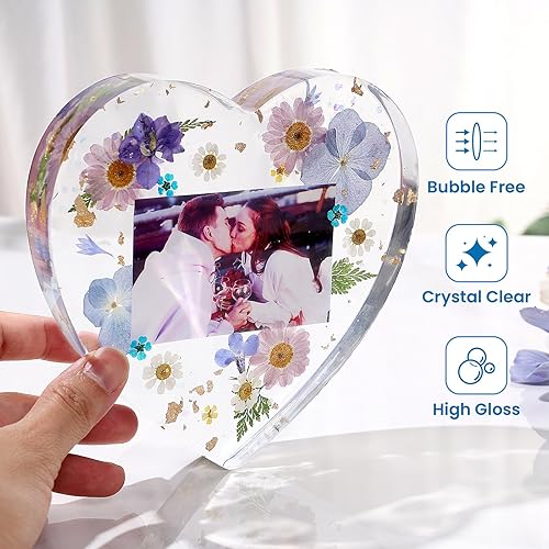 Miniatura 2 de Resina epoxi de 2 galones con bombas, kit de resina epoxi sin burbujas, resina epoxi transparente y endurecedor para arte de bricolaje, moldes,