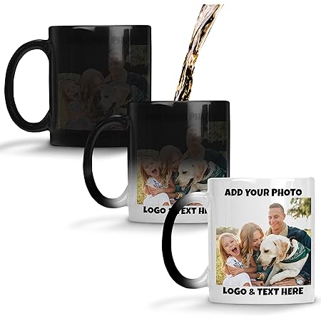 Amazon.com: 11oz Personalized Magic Coffee Mug with Photo, Picture ...