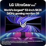 LG Ultragear™ evo G9 52G930B Moniteur de jeu 5K2K (5120x2160) le plus grand au monde de 51.6 pouces, incurvé 1000R 240Hz 1ms DisplayPort USB-C 90W AMD FreeSync™ Premium