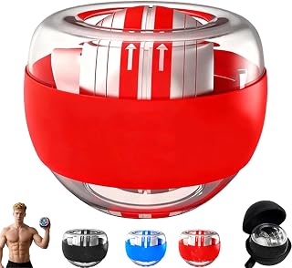 Vital Wrist Ball, Vital Wrist Ball Hand Exerciser, Gyroscope Balls Auto-Start Wrist and Arm Training Device with LED Lights, for Strengthen Grip Strength, Arms, Bones, Muscle