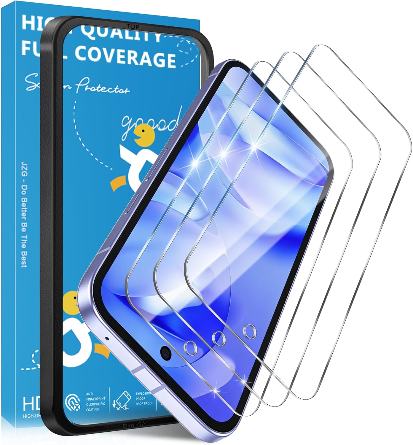 3 Pack for Motorola Edge 2025 Privacy Screen Protector, Anti Spy, 9H Hardness, Anti-Scratch, Tempered Glass Privacy Screen Protector for Motorola Edge 2025
