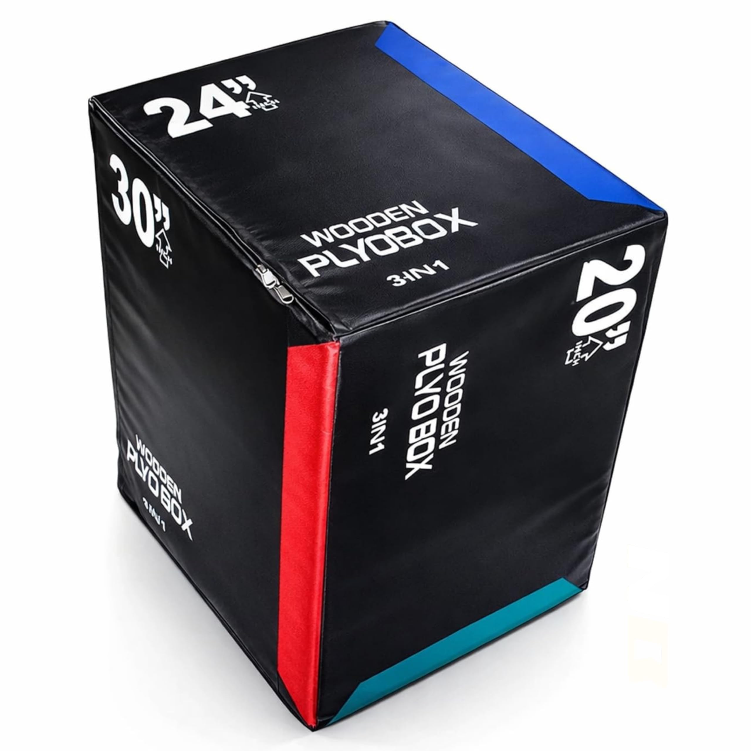 Buy Multi Wooden Plyo Box for Jump Training, 3-in-1 20/24/30 Inch