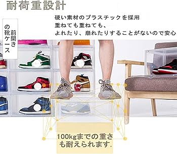 Amazon｜シューズボックス 靴箱 玄関収納 収納ボックス 収納ケース 【3