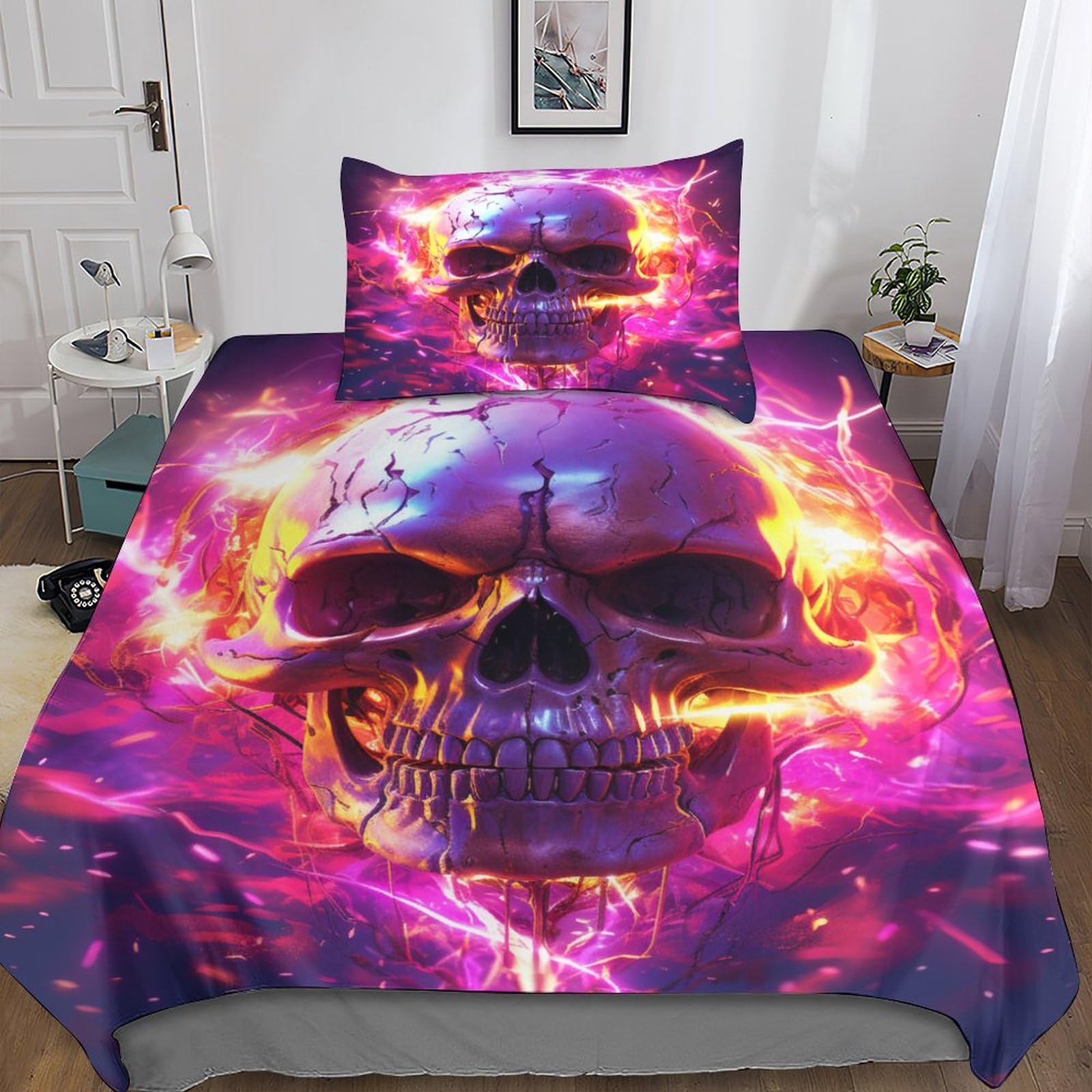 Parure de lit coton IOFEER pour remplacer le linge de lit terne qui glisse la nuit