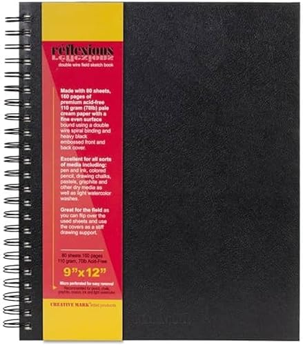 Miniatura 6 de Reflexions - Cuadernos de bocetos de campo de doble espiral de 5.5 x 8.5 pulgadas, 70 libras (80 hojas), paquete de 24