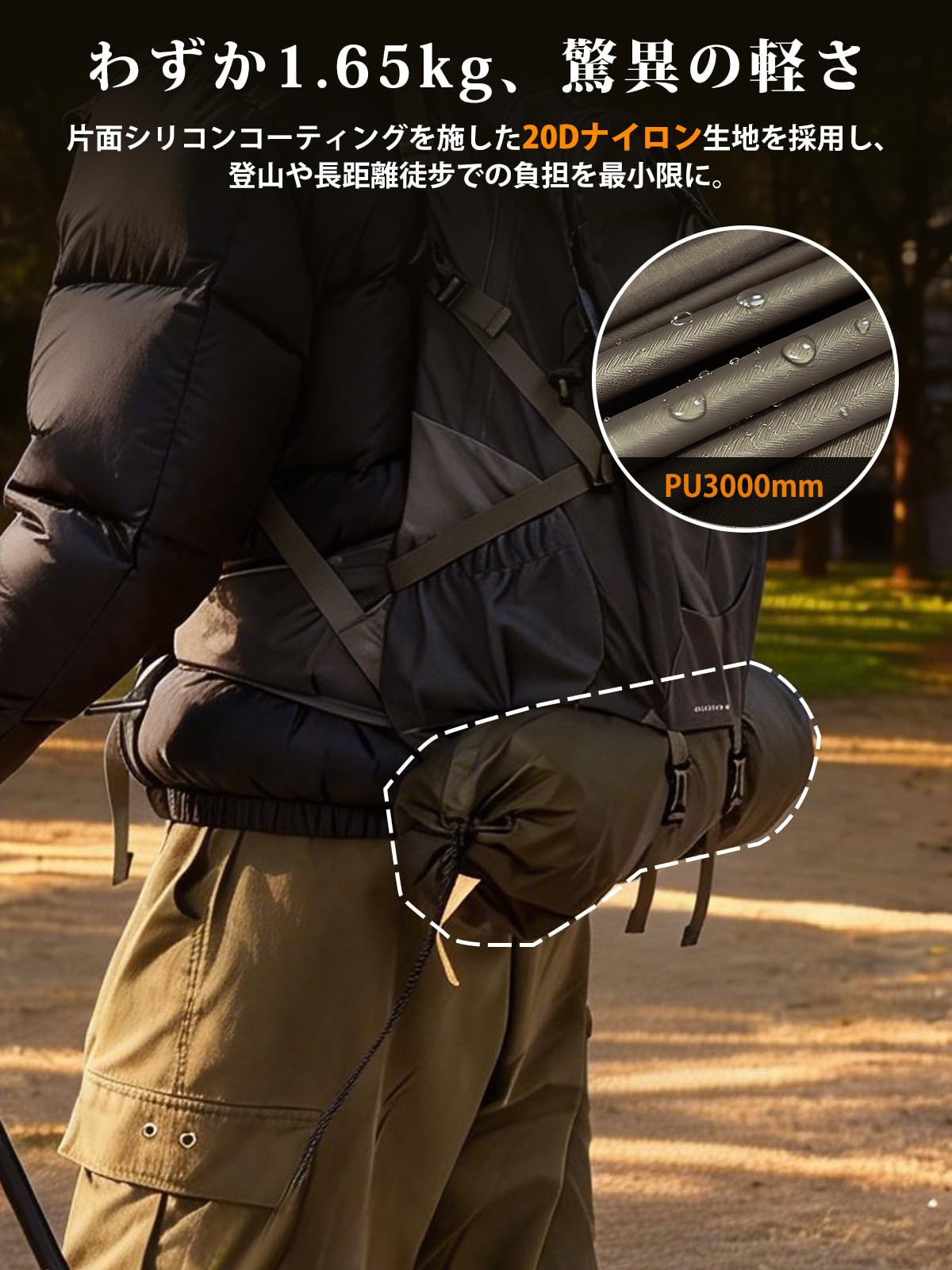 Amazon.co.jp: TOMOUNT ワンポールテント 20Dナイロン 高さ1.8m 直径3m