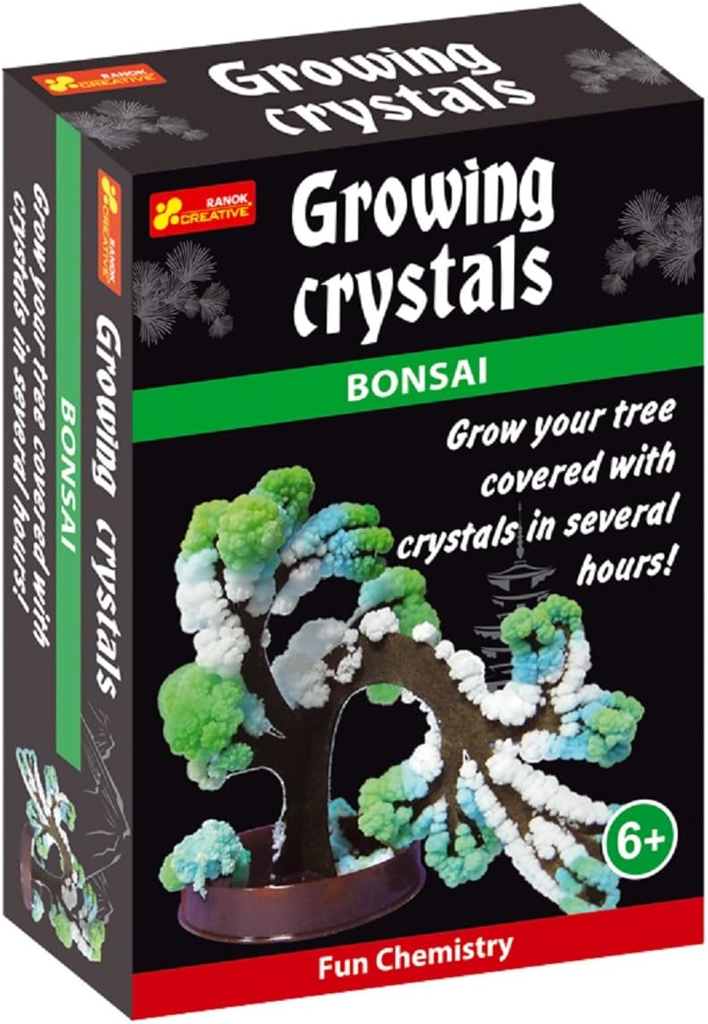 Ranok 12160043A Bonsai Growing Crystal Kit, 10 x 14 x 4 cm, Multi-Color