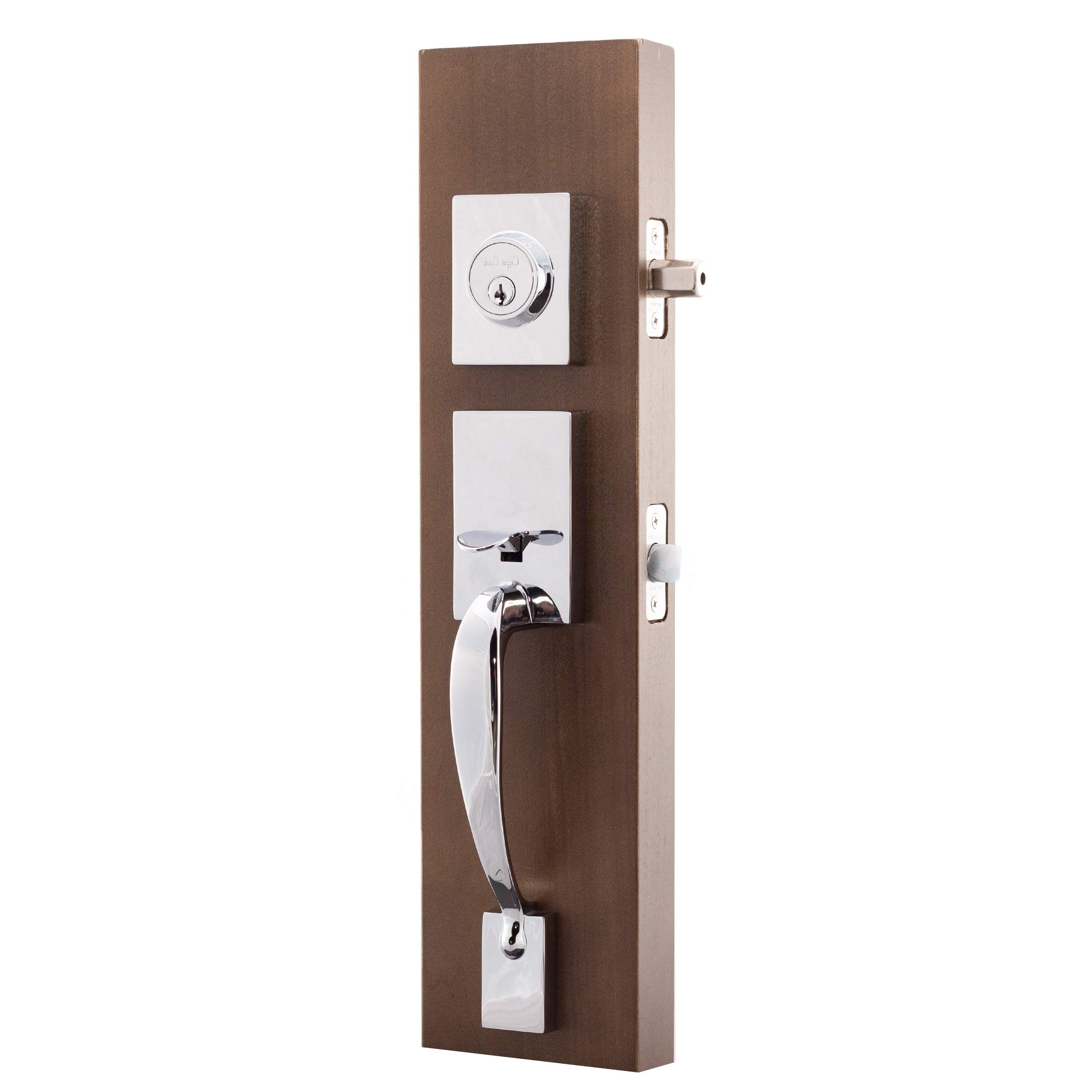 Copper Creek FZ2610XKLL-PS Craftsman Front Entrance Handleset in