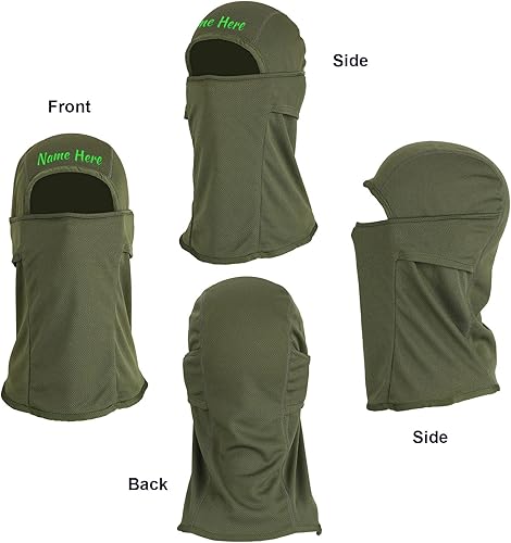 Miniatura 5 de Pasamontañas bordado personalizado, máscara de esquí personalizada para hombres y mujeres, máscara de bufanda de invierno con nombre personalizado