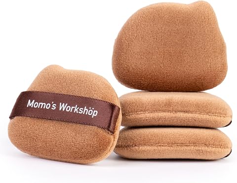 Momo's Workshop 3Pcs Velour Puff 85° Tip Dual-Sided for Setting & Highlight