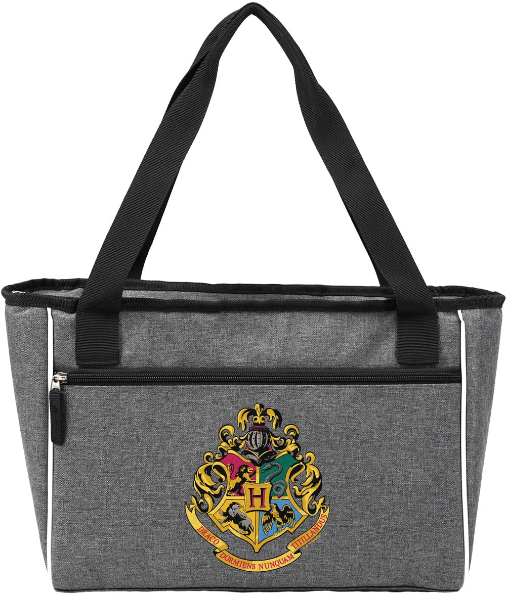 Popfunk HP Crests Collection Soft Sided Insulated Tote Cooler Bag, Lightweight, Thermal and Reusable for Grocery, Picnic