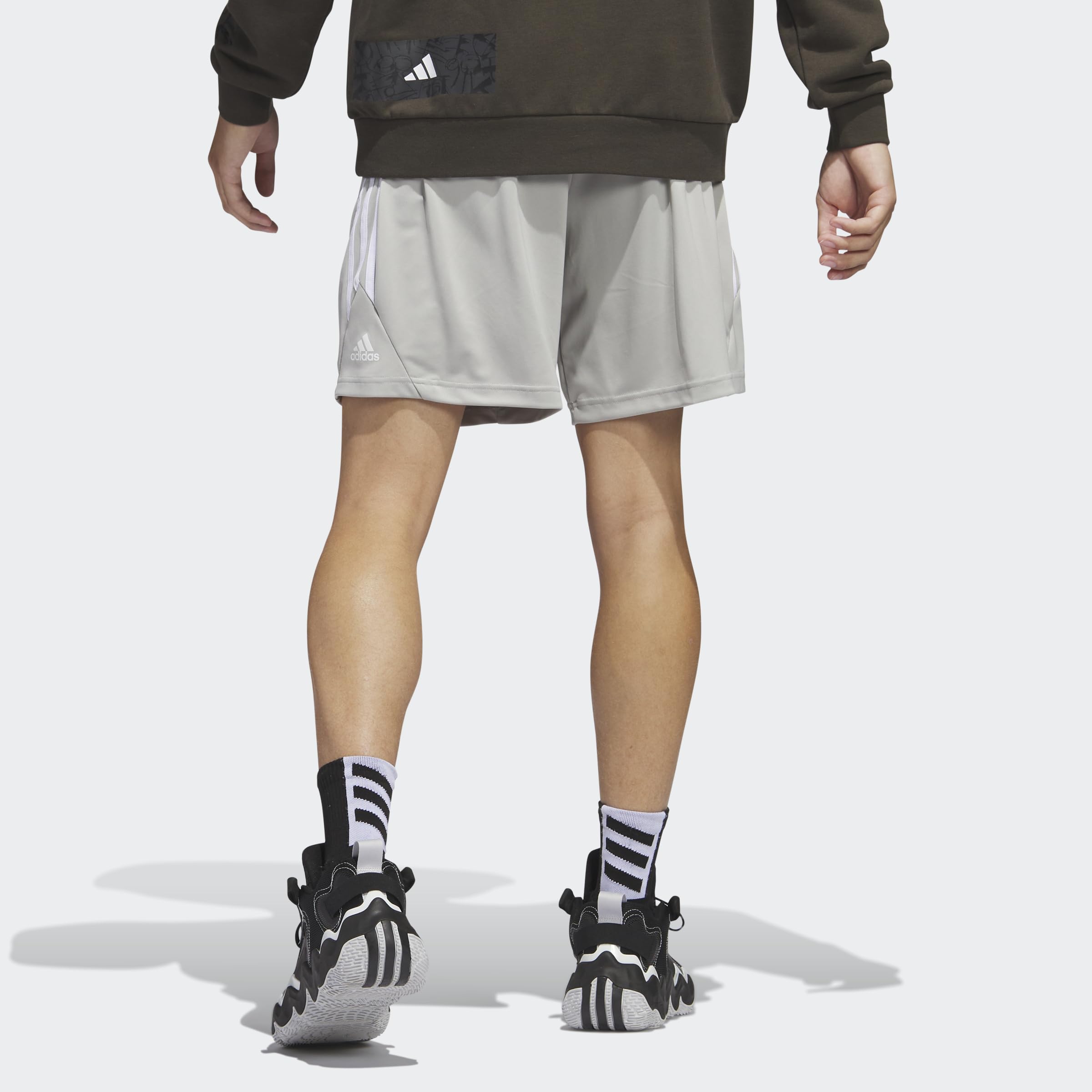 adidas Męskie spodenki do koszykówki Legends 3-Stripes, L 28 cm