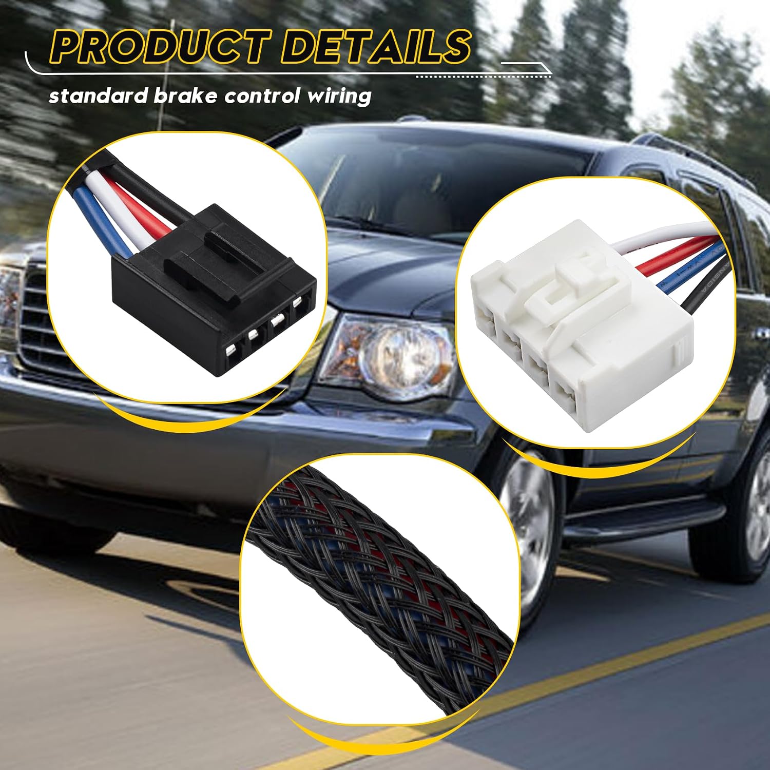 78051 & 3020-P Brake Controller Harness Kit|Compatible with Dodge RAM 1500/2500/3500 (1995-2009) | Fits for Tekonsha P3 & Reese Controllers | Trailer Brake Wiring Adapter​