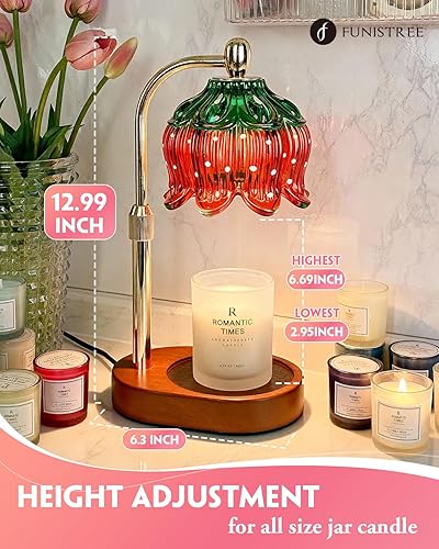 Vista 41 de Lámpara para calentar velas, moderna, luz cálida tipo vela, regulable, temporizador, regalos de cumpleaños y Navidad para hombres y mujeres y Negro