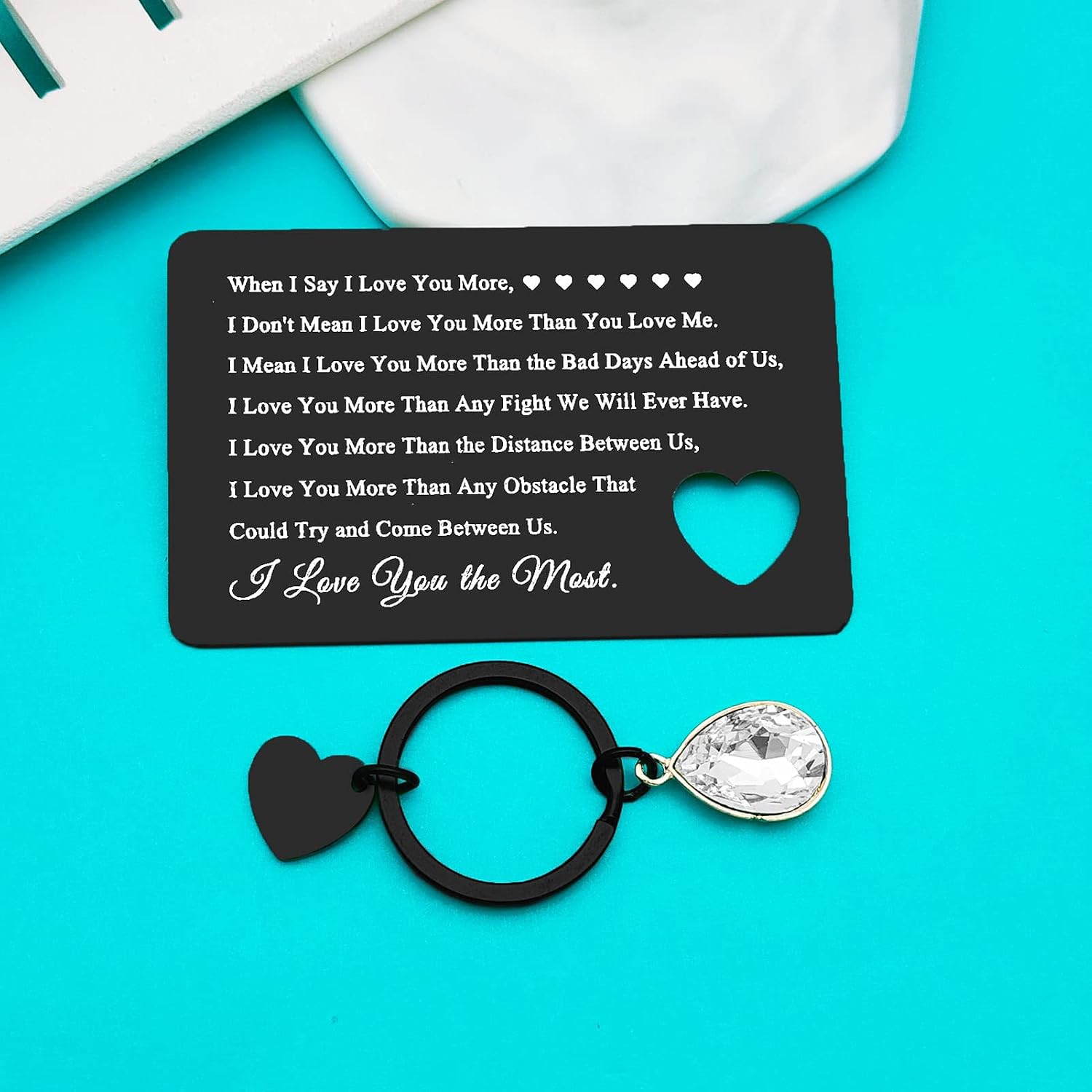 Engraved Wallet Card for Boyfriend Husband I Love You Gifts for Him Fiance Christmas Birthday Gifts Valentines Day Gifts Anniversary Card Gifts for Him - Image 3