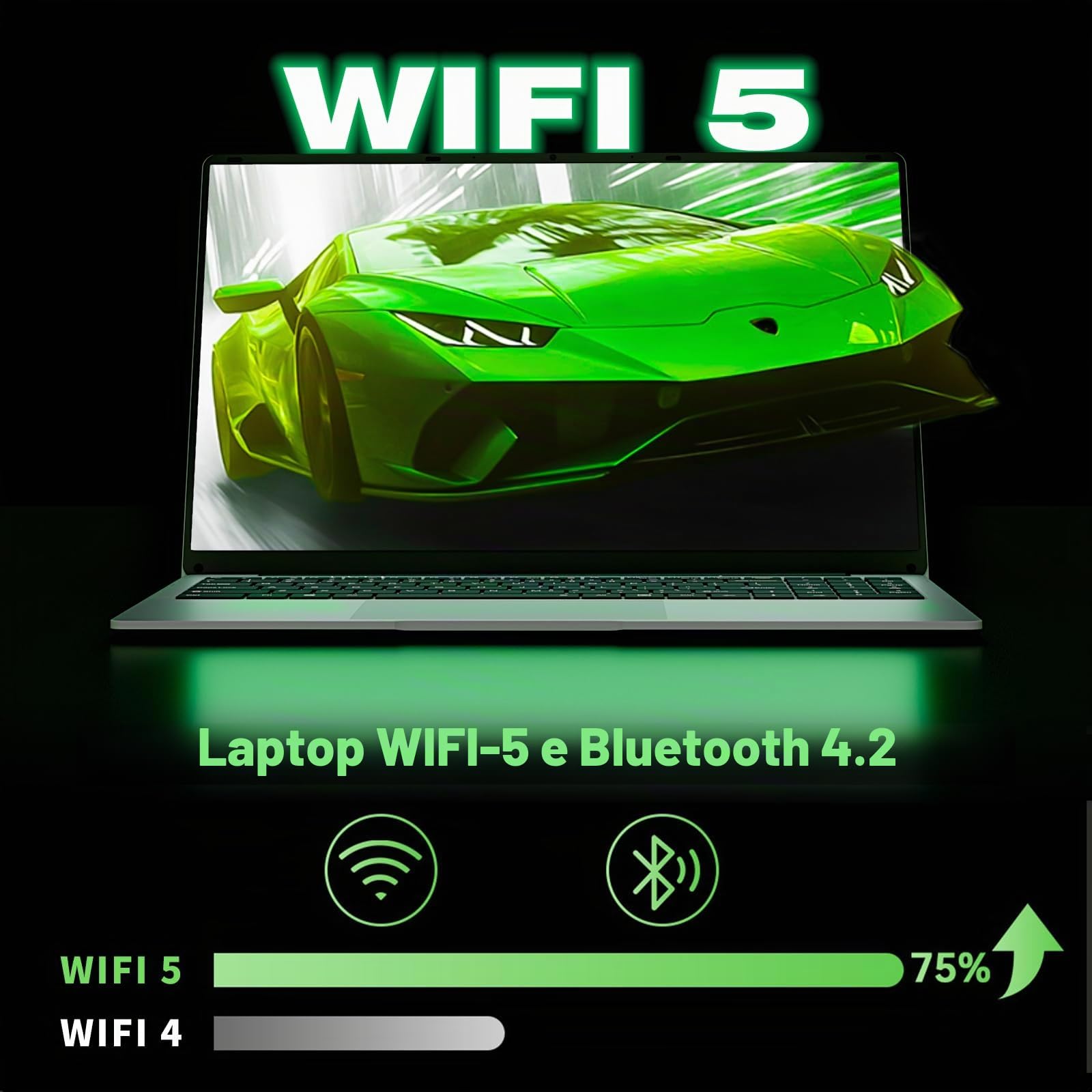 PC Portatile 15,6 Pollici Computer portatile Celeron N4000 Processore, Laptop 8GB RAM 256GB SSD, Notebook Schermo FHD Apertura 180° Full HD 1920 x 1080, WiFi 5, BT4.2, USB3.0, Mini HDMI, TF Card Slot