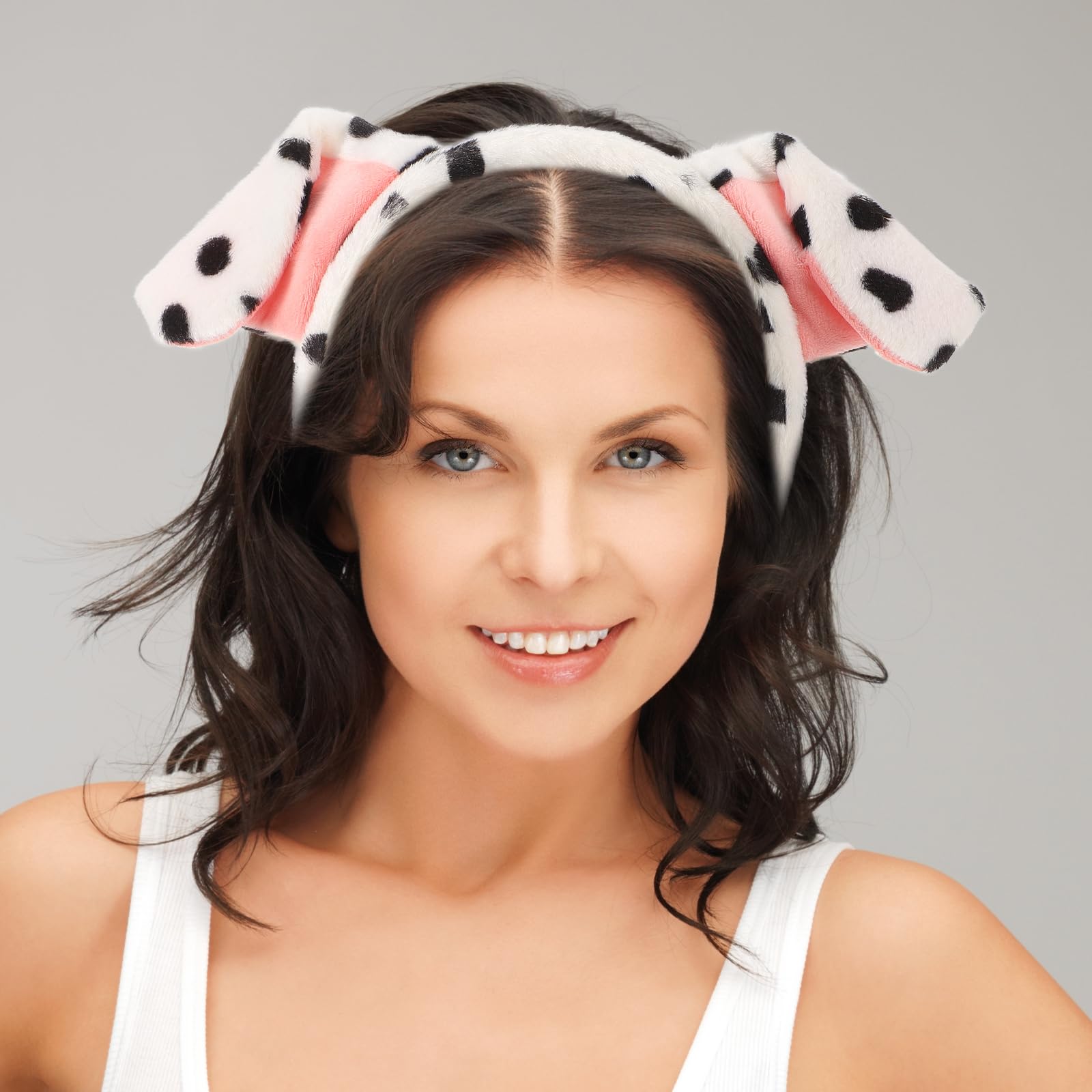 Serre-tête Oreilles De Chien Dalmatien, Accessoire De Cosplay Pour Adulte Fetes A Theme Dhalloween~p145491835