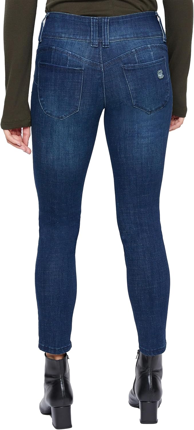 Royalty for Me Womens Royalty for Me Women's Petite Sustainable Wannabettabutt Mid Rise Jeans - Image 3