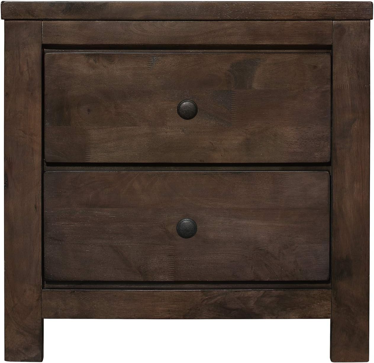 Wallace & Bay Bonilla Nightstand, Gray Brown