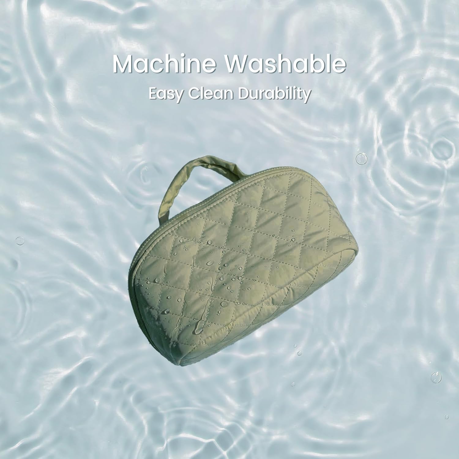 Toiletry Bag for Women, Travel Makeup Bag Organizer, Wide Open Lay-Flat Water-Resistant Large Cosmetic Case, Puffy Padded Travel Organizer for Toiletries & Brushes Large Capacity with Compartments - Image 6