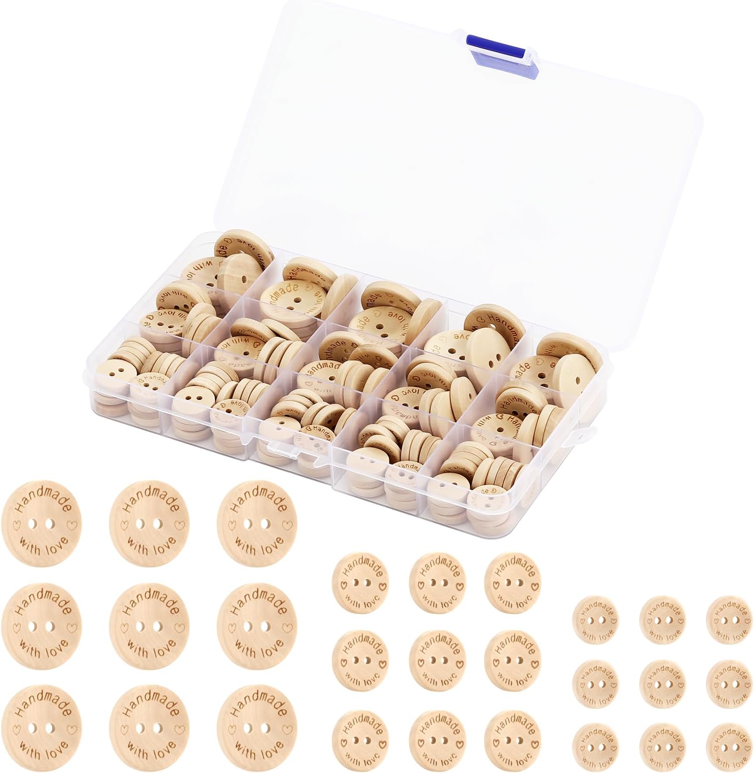 Boutons En Bois Pour Couture, 15mm, 50 Pièces, Art... - Grandado