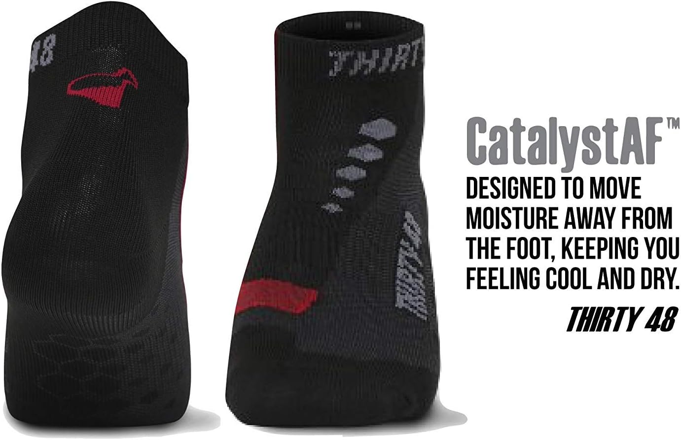 Thirty48 Low Cut Cycling Socks for Men and Women | Unisex Breathable Sport Socks