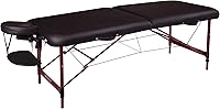 Vista 1 de Master Massage Zephyr - Mesa de masaje portátil y ligera, mesa de tatuaje, cama de spa (negro, granate)