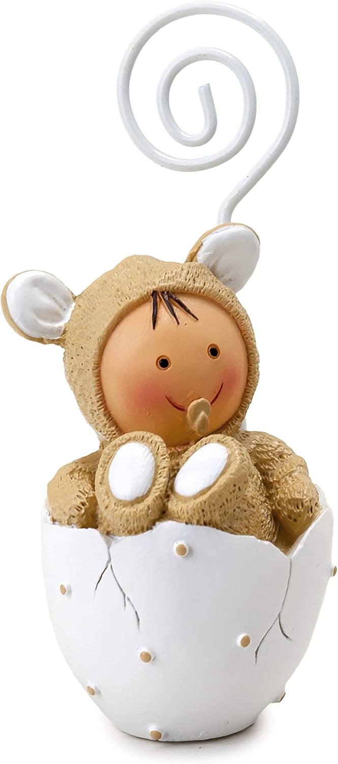 Mopec Z511 Pit&Pita Bear Dress Photo Frame, 9 cm, Pack of 8, Resin, Multicolor