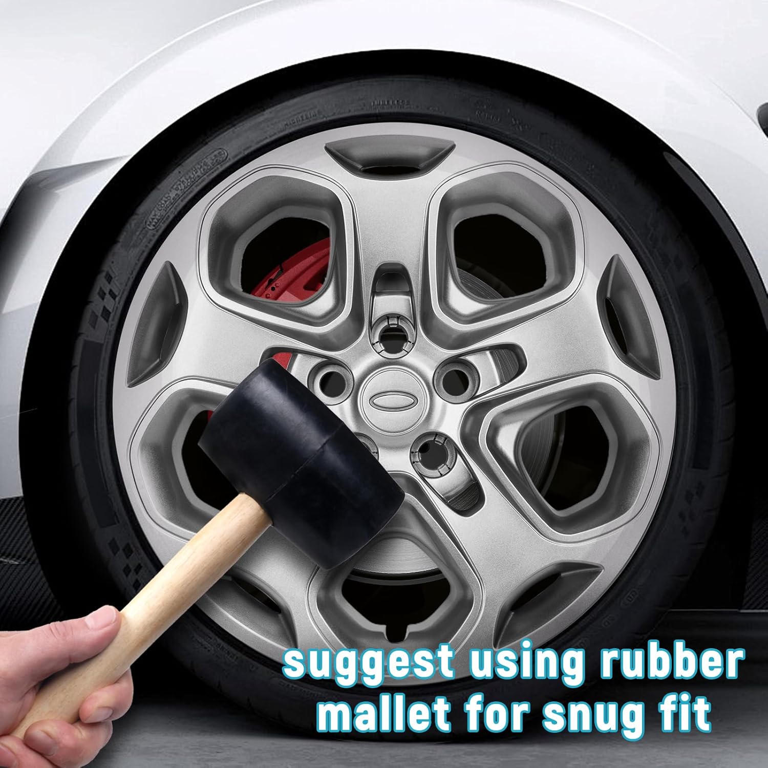 AutoForever 2" 5x5.5 to 6x5.5 Wheel Spacers 5x139.7mm to 6x139.7mm Wheel Spacers Adapters 1/2x20 Studs 108mm Hub Bore Compatible with Ram 1500 Dakota Bronco CJ5 CJ7 Silver