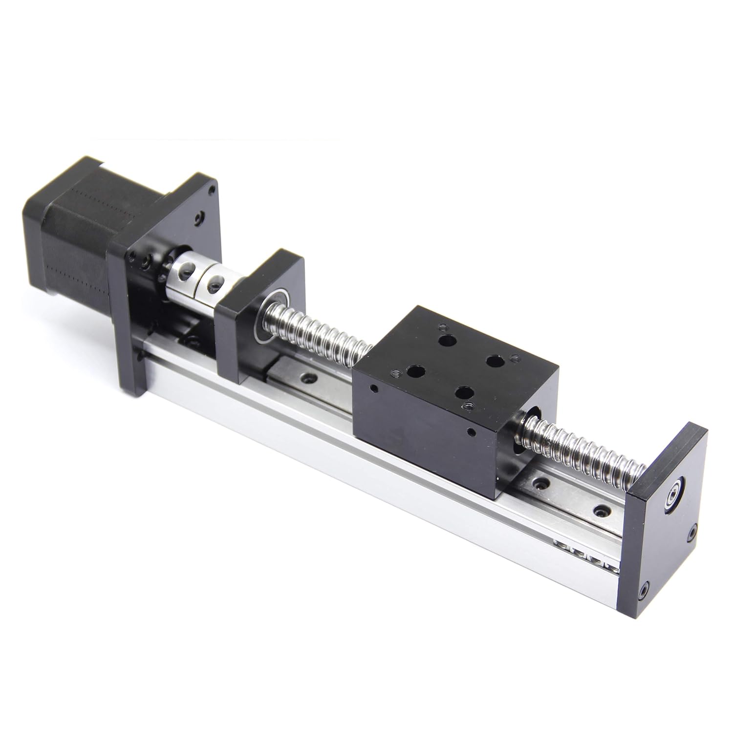 100mm Length Travel Linear Stage Actuator with Square Linear Rails Ballscrew SFU1204 with NEMA17 Stepper Motor for DIY CNC Router Parts X Y Z Axis