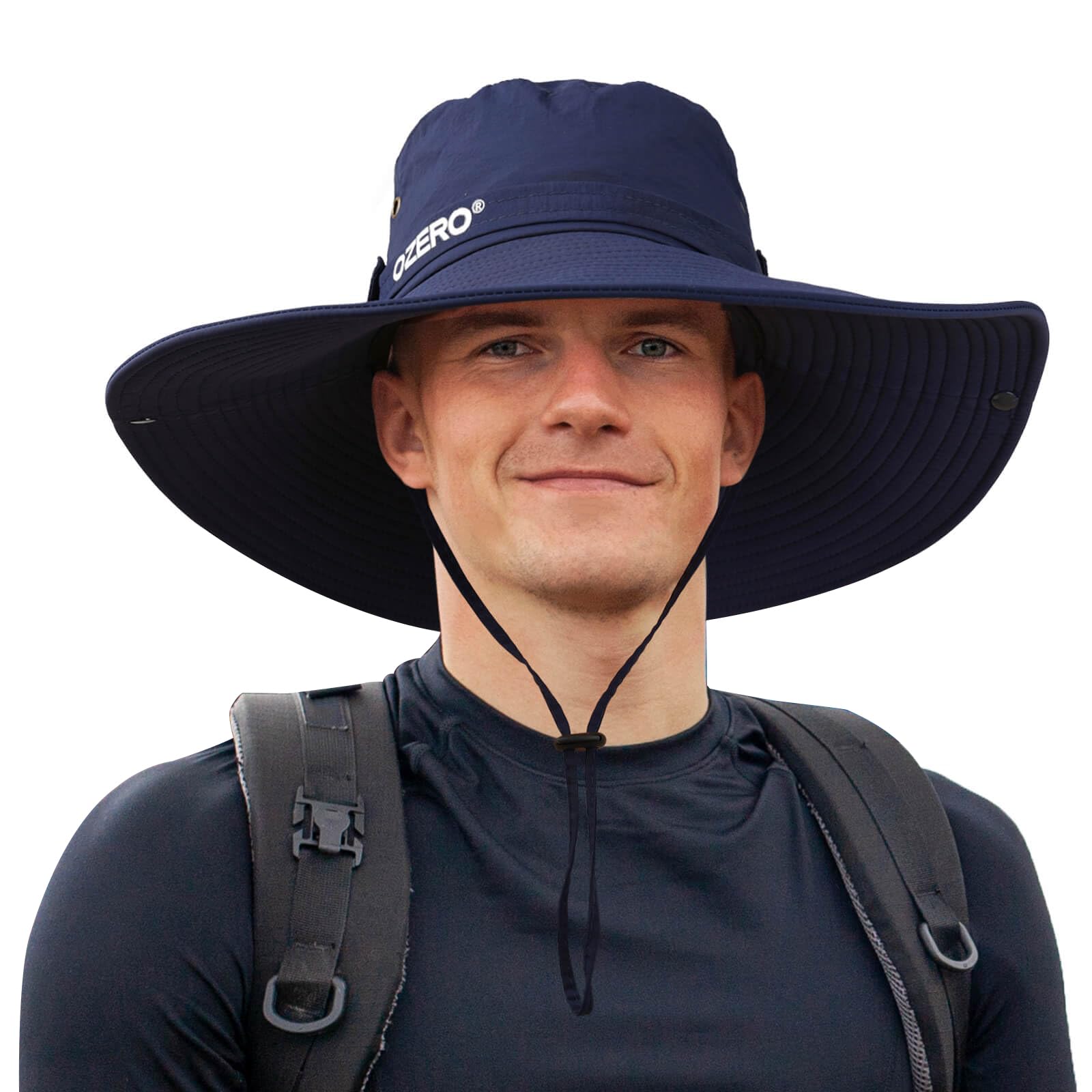 OZERO Sun Hats for Men: Wide Brim UV UPF Sun Protection Foldable - Outdoor Travel Hiking Beach Gardening Summer Fishing Hats