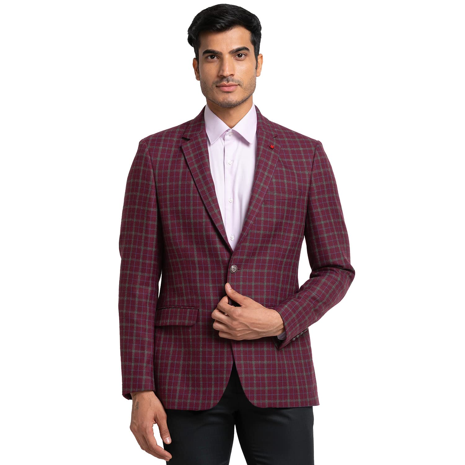 Dark Maroon Blazer-image-32