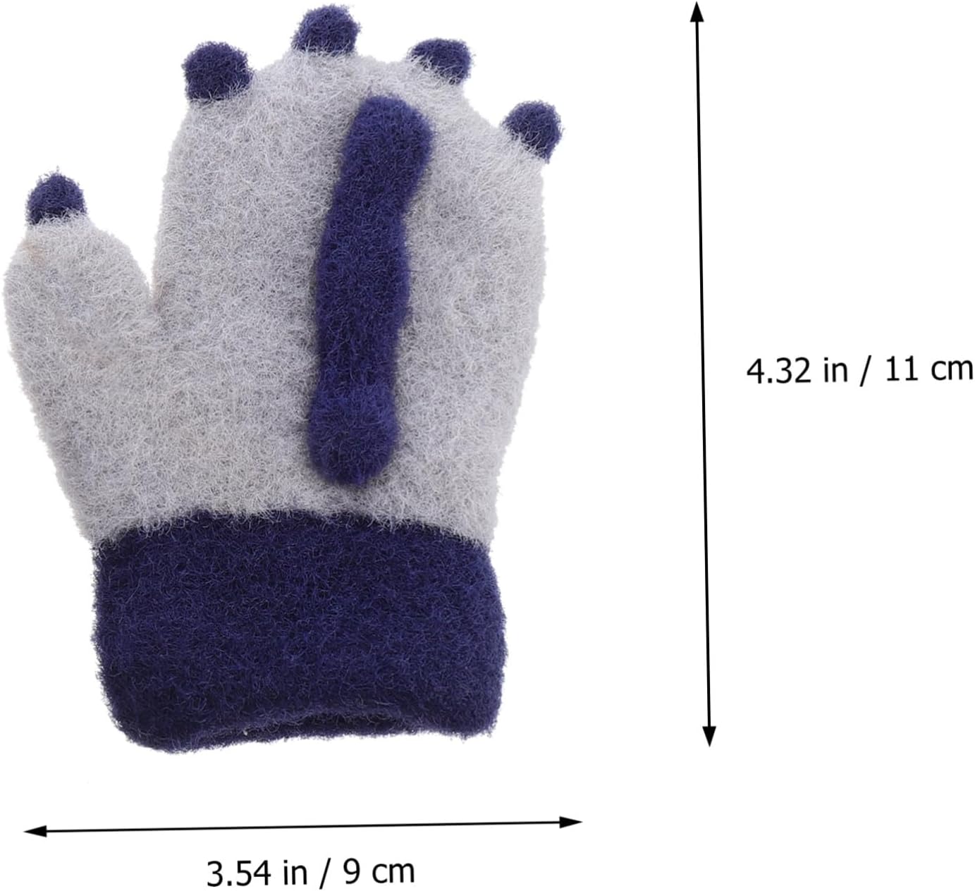 Veemoon 1 Pair Boys and Girls Winter Gloves -finger Gloves Warm Cashmere for Outdoor