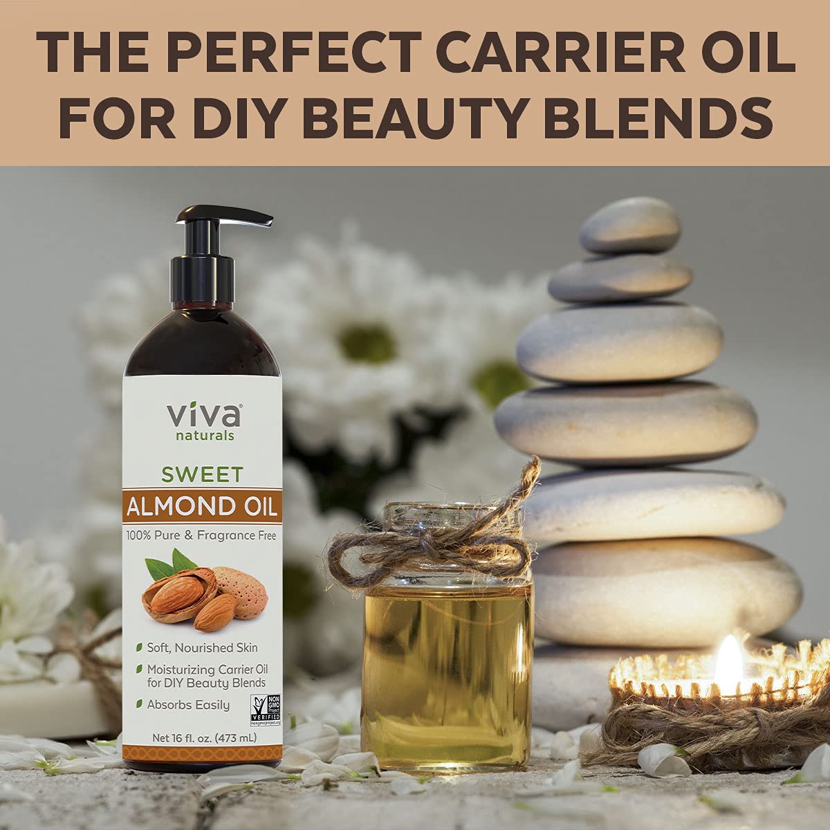 Sweet Almond Oil Unrefined Sweet Almond Oil for Skin, Face and Body