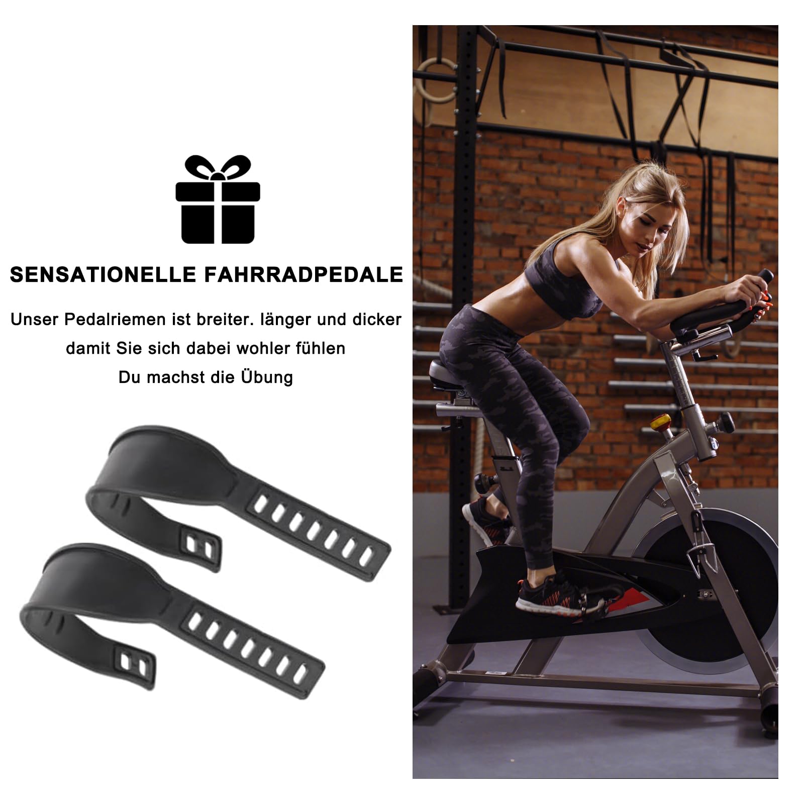 Sangles Nylon Pédalier Sangles De Pédale Vélo Universelles - 2 Pièces Nylon Réglables - Fixie, VTT, Route - Installation Facile Strap Velo