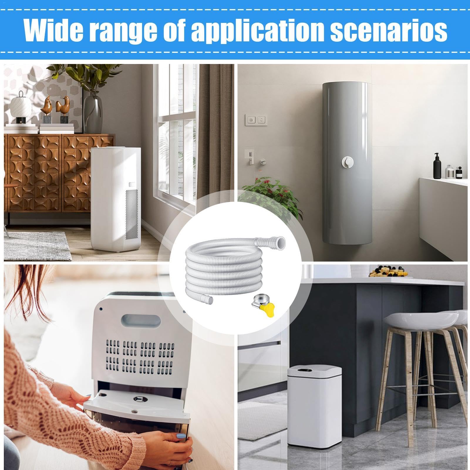 ホワイト ポータブル除湿機 排水ホース付き ホワイト ポータブル除湿機 排水ホース付き 除湿機 小型 除湿