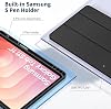Fogy Samsung Galaxy Tab S11 2025 11 inç SM-X730 / SM-X736 için S Pen Tutuculu Kılıf Dik Durma Fonksiyonlu İnce PU Deri Koruyucu Kılıf (Siyah)