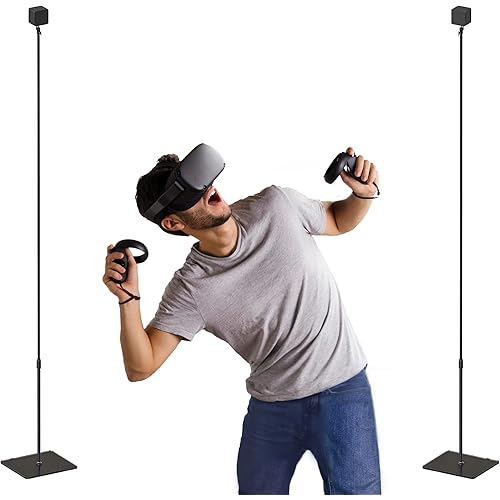 Skywin VR Glass Stand, Base Station Mount (2 Stands), Compatible with Steam VR Base Station 2.0 for Sensor Stand, and Oculus Rift Constellation