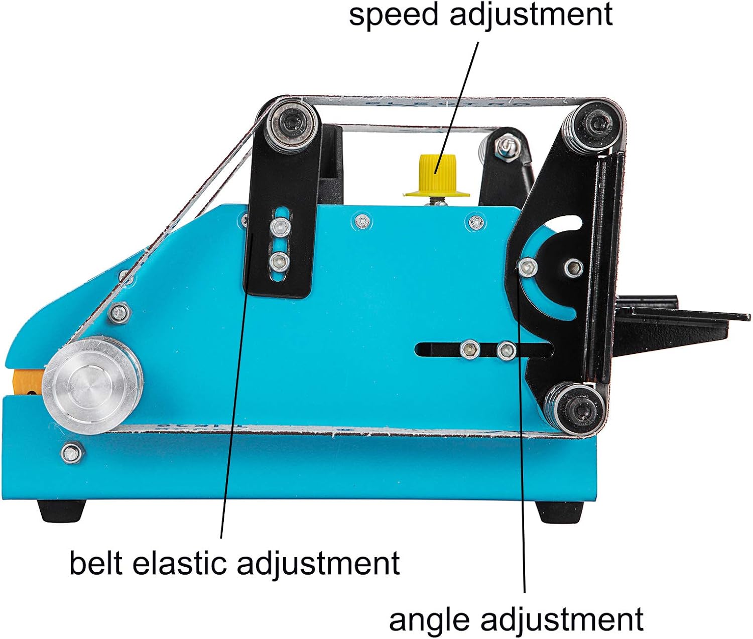 Buy 2 get 3 Happybuy Double Axis Belt Sander 950W, Belt Grinder Machine 1.6X26.8 Inch, Variable Speed Combination Sander 800-5000rpm Bench Belt Machine