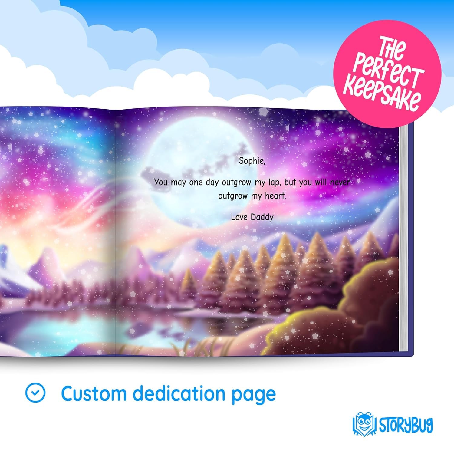 Personalized Kids Story Book Saves Christmas - Custom Christmas Book with Child's Name - Kids Christmas Book