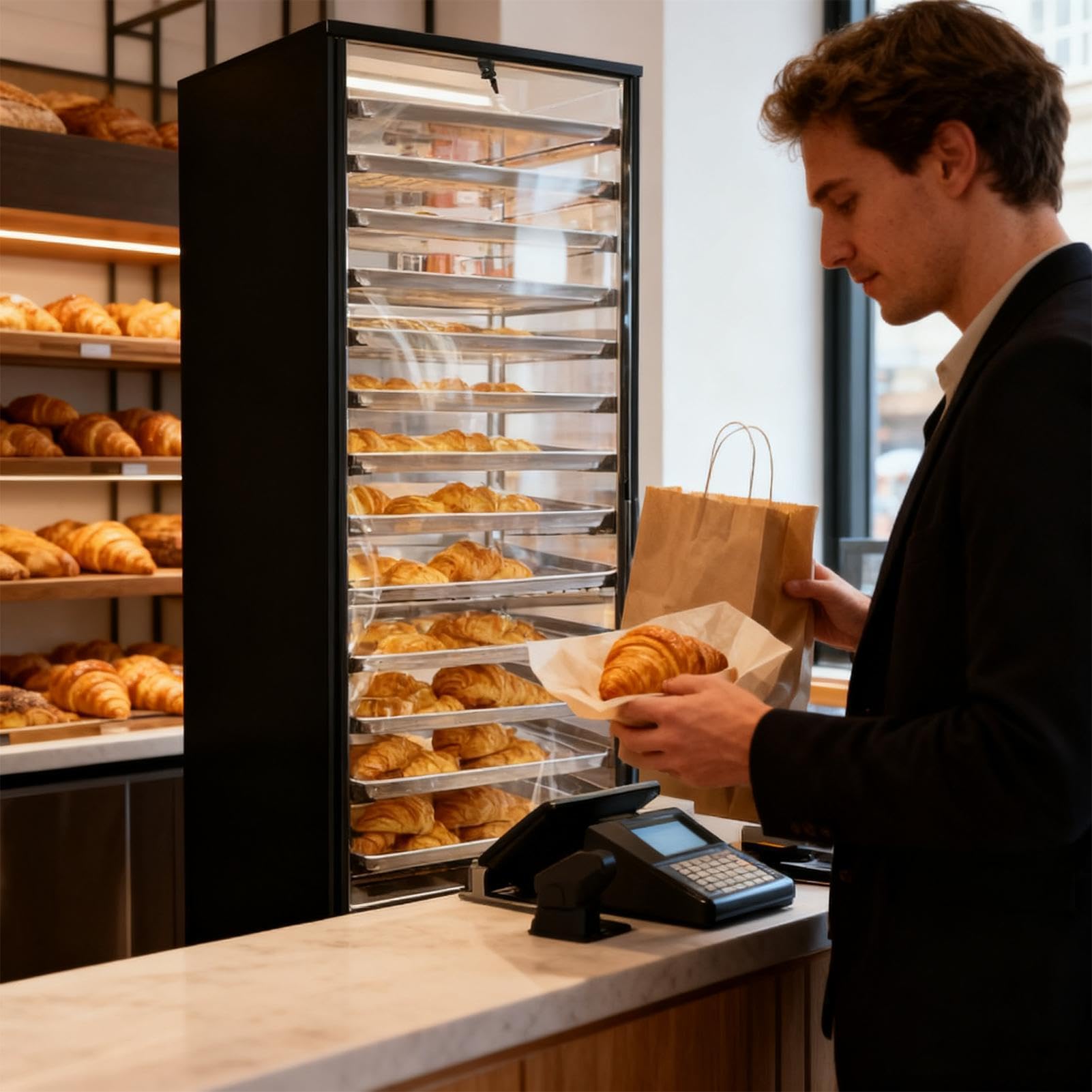 Housse Pour Échelle De Cuisine - PVC 58x71x163cm | Anti-poussière Imperméable Avec Fermeture Éclair | Protection Pour Chariot À Plateaux - Pour Boulangerie Buffet Garde-manger