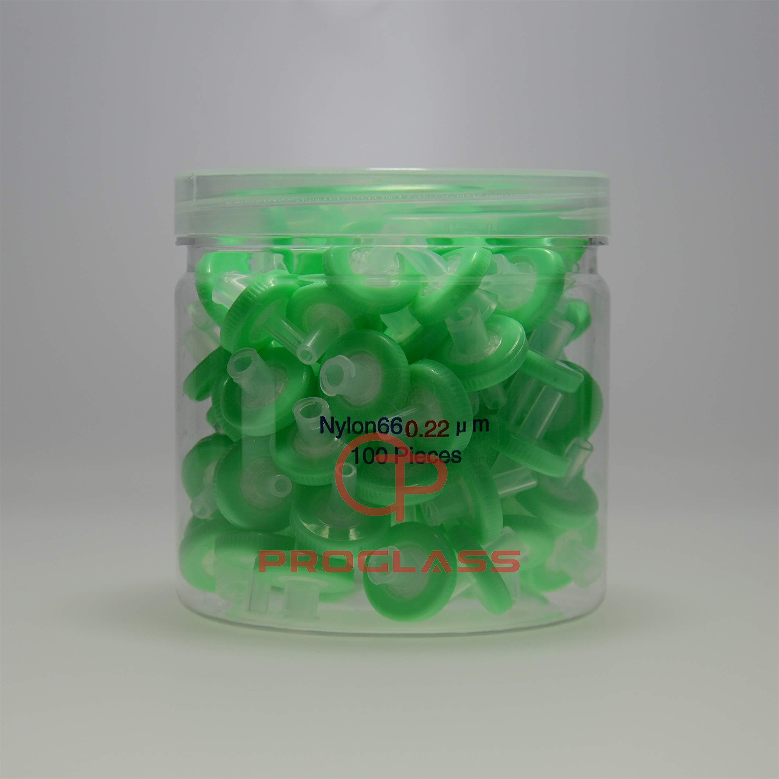 Proglass Syringe Filter 13mm 0.22um Nylon66,100pcs