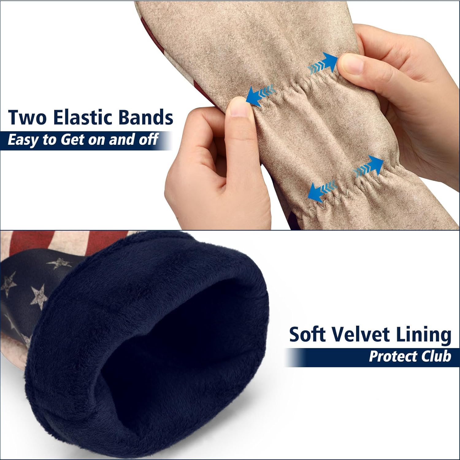 Golf Club Headcover Mallet Putter Cover, Elegant Embroidery Premium Leather Golf Club Putter Fairway Wood Head Cover with Magnetic Closure Interchangeable No. Tags