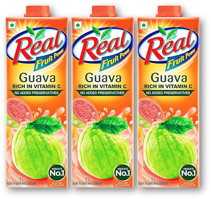 Real Fruit Power Guava 1L (Pack of 3) Unique
